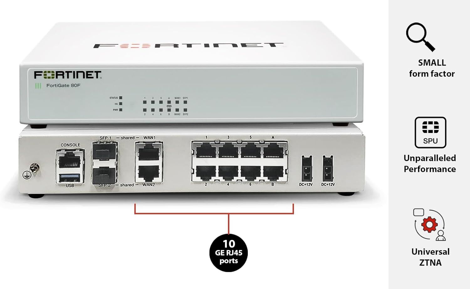 Fortinet FORTIGATE (FRW) 80F UTM FIREWALL-VPN-ANTIVIRUS 12 AY+F.LOGGER 5651 LOG+HOTSPOT