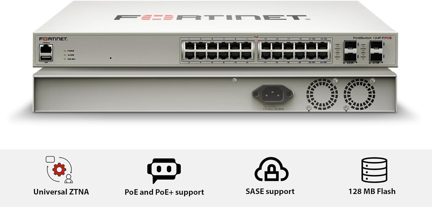Fortinet Fortiswitch FS-124 F-POE