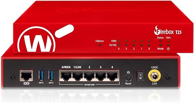 WATCHGUARD FIREBOX T25 + 3 YIL LISANS+1 Yıl 5651 Oriana Cloud Log + Ücretsiz Kurulum Desteği
