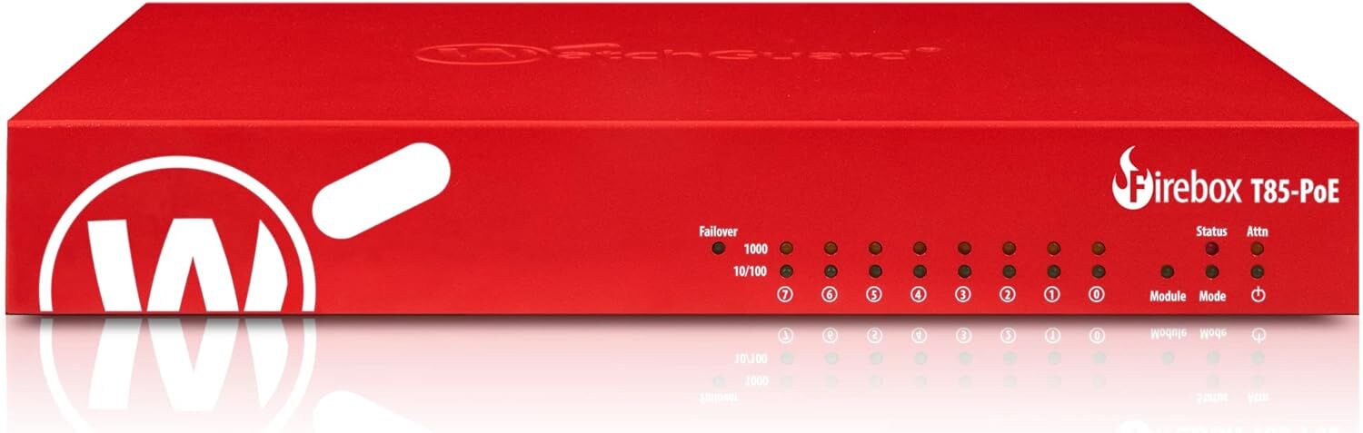 WATCHGUARD FIREBOX T85 + 1 YIL LISANS + 1 Yıl 5651 Oriana Cloud Log + Ücretsiz Kurulum Desteği